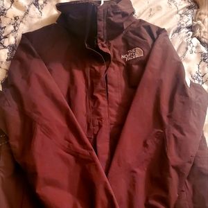 North Face rain coat